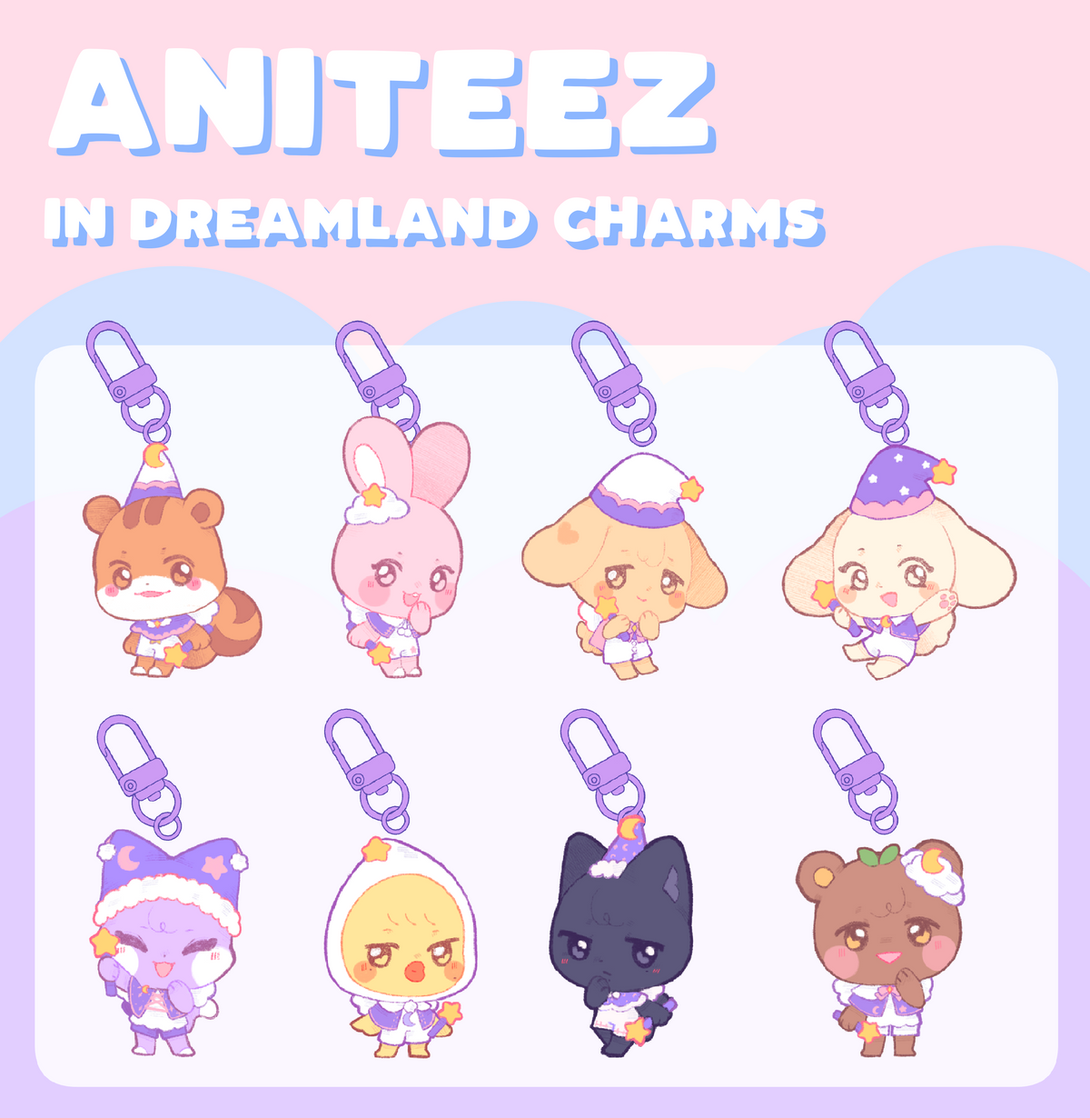 ✿ ANITEEZ ✿ Acrylic Keychains & stickers