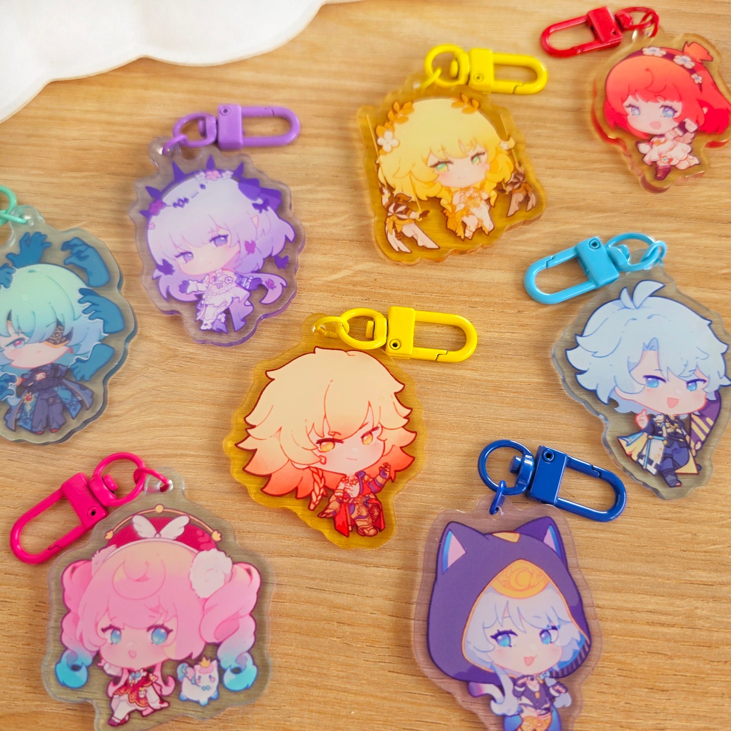 ✿ HONKAI S.R. ✿  Acrylic Charms & Stickers [PRE-ORDER]