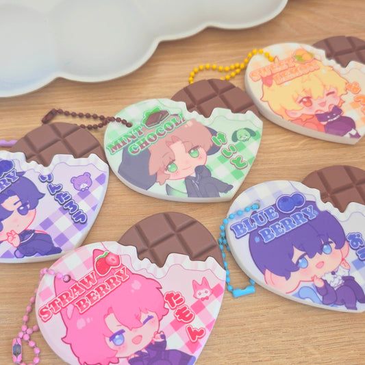 Tamon's B-side Chocolate Keychains
