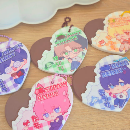 Tamon's B-side Chocolate Keychains