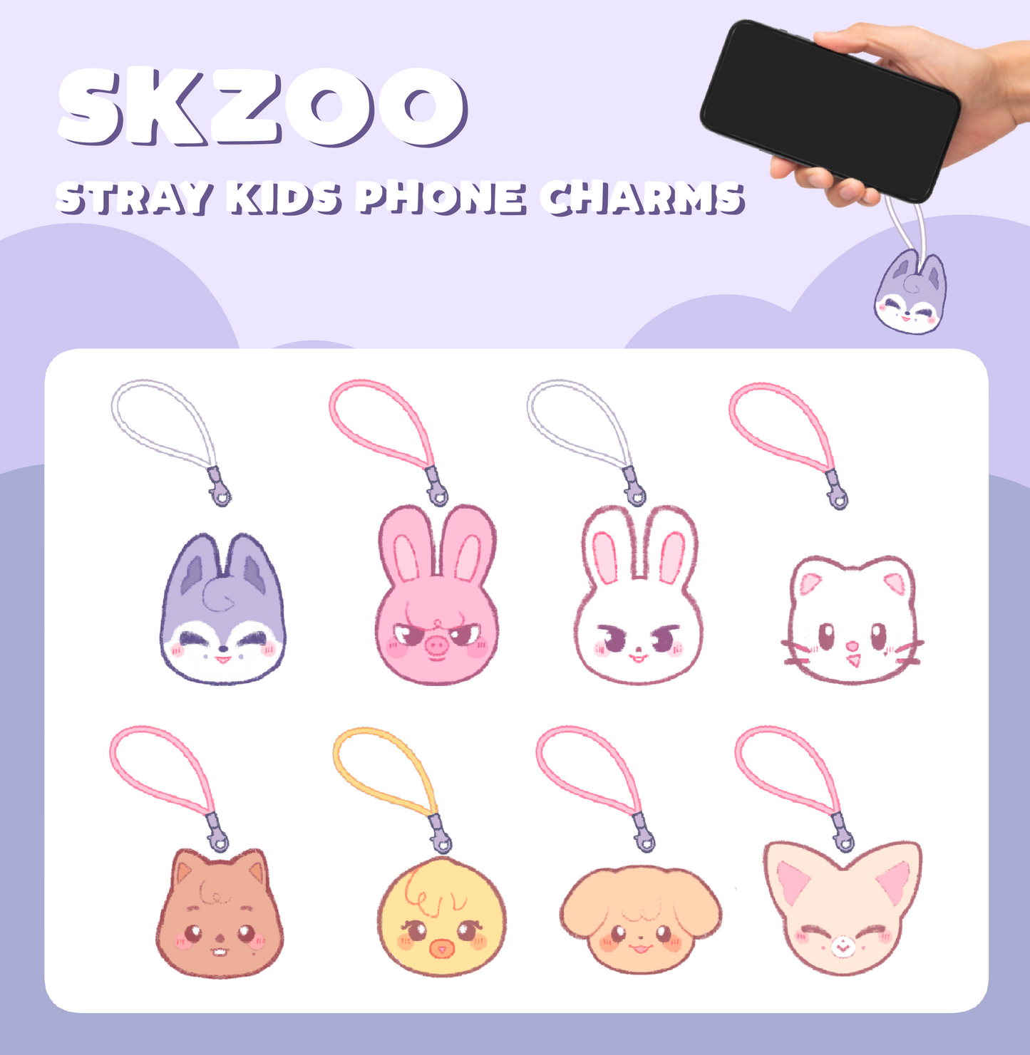 ✿ SKZOO ✿ Phone Charms [Pre-order]