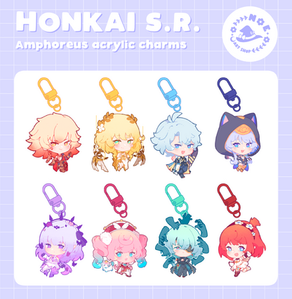 ✿ HONKAI S.R. ✿  Acrylic Charms & Stickers [PRE-ORDER]