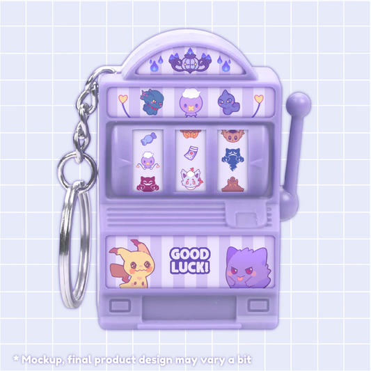 ✿ GAMBLING MACHINE ✿ Ghost type Keychain [PRE-ORDER]