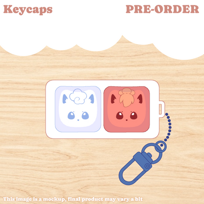✿ KEYCAPS ✿  ice-fire fox [PRE-ORDER]