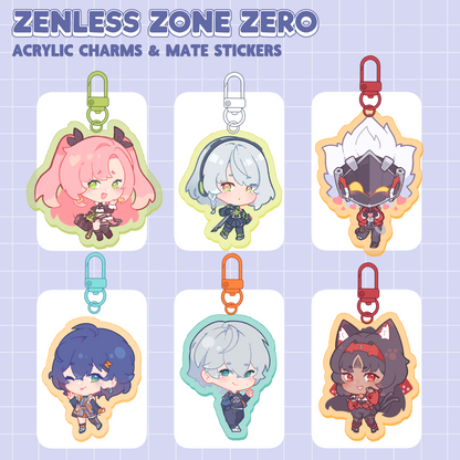 Zenless Zone Zero | Acrylic charms & mate stickers [PRE-ORDER]