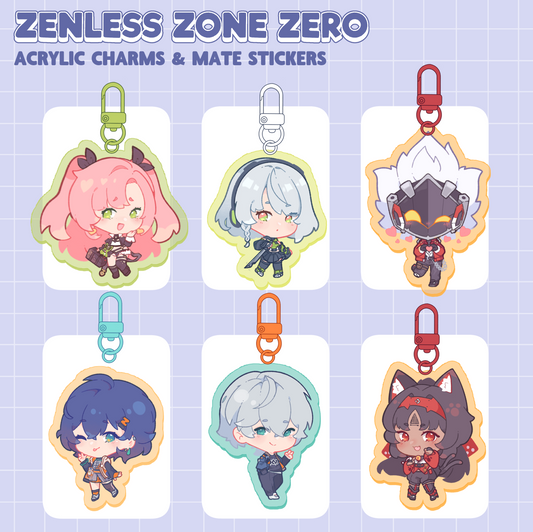 Zenless Zone Zero | Acrylic charms & mate stickers